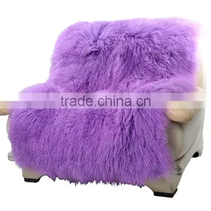 CX-D-23D 2016 New Winter Genuine Mongolian Lamb Fur Blanket Fur Rugs thumbnail-4