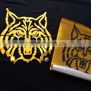High Quality Gold Hot Stamping Foil Custom Heat Transfer Design Iron On T-shirts thumbnail-1