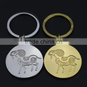 2015 Souvenir Keyring,alloy Sheep Keychains,cartoon Goats Pattern Tag Bag Holders thumbnail-1
