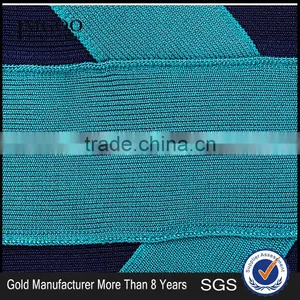 MGOO Cheap Clothes China Custom OEM/ODM Strapless Bodycon Dress Contrast Blue Party Dress Sexy Bandage Vestidos H206 thumbnail-5