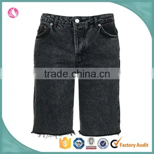 Wholesale Boy Friend Longer Line Denim Jean Shorts Women 2016 thumbnail-1