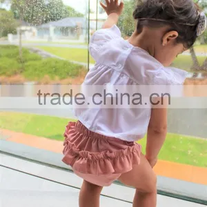 Top Quality Cotton Shorts Plain White Kids Underwear Infant Baby Bloomer thumbnail-6