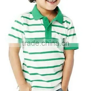 BOYS STRIPED POLO T SHIRT thumbnail-1