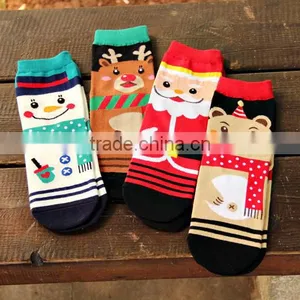 2016 New 3D Cartoon Christmas Snowman Socks Women Cotton Socks Floor Women Cotton Socks thumbnail-2