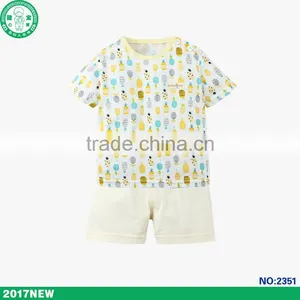 Wholesale 2017 New Design Summer Clothing Set Baby Girl Wear With Soft Touch thumbnail-4