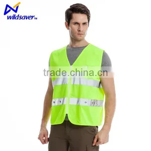 Hi Security LED Flashing Warning Reflective Work Construction Vest thumbnail-3