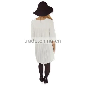 Elegant Summer Women Casual Long Sleeve Dress Fashion Designs For Wholesale 2017 thumbnail-4