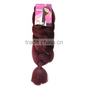 Black Rose Wholesale Two Colored Jumbo Braid 100 Cheap Synthetic Braiding Hair for Black Women thumbnail-1