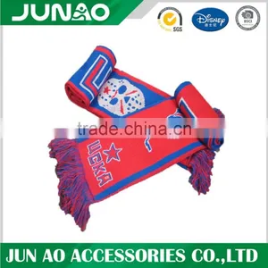 Fashionable Personalized Acrylic Knitted Football Fan Scarf thumbnail-5