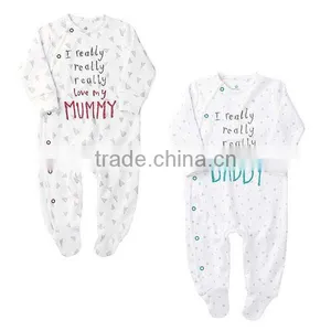 Autumn Letter Full Printed Footbinding Baby Romper thumbnail-1