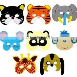 Childrens Kids Foam Animal Masks Dressing up Party Bag Fillers Jungle Partys FM2009 thumbnail-1