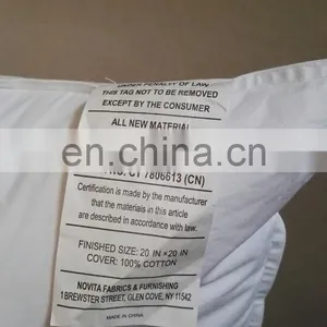 Hypoallergenic Polyester Filled Pillows Cushion Inserts 100% Cotton Fabric All Size thumbnail-3