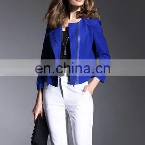 OEN/ODM Round Neck With 3/4 Long Sleeves Office Lady Formal Jackets thumbnail-1