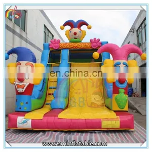 Factory Price Inflatable Cartoon Slide,colorful Inflatable Bounce Slide,inflatable Clown Slide for Kids thumbnail-1