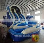Curve Inflatable Water Slide With Pool thumbnail-1