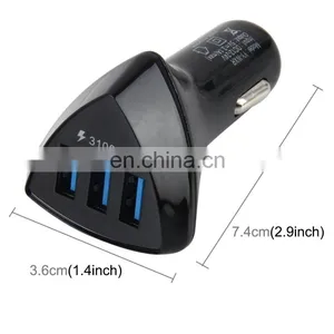 New Coming 12V New Alloy Shell 3.1A 2-Port Usb Universal Mini Usb Metal Car Battery Charger With 4.8 a Output thumbnail-6