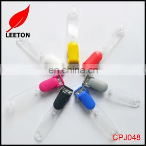 Factory Supply Colorful Plastic Name ID Badge Clips thumbnail-3