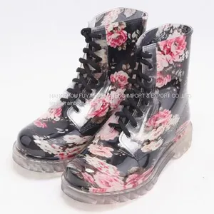Popular Style Women Shoes,New Fashion Transparent Lady Rain Shoes,Transparent PVC Rain Shoes thumbnail-3