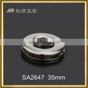 Song A Metal Custom Made Shining Silver Plated Round Eyelet 40mm Outside thumbnail-2