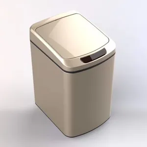 9L 12L Automatic Infrared Sensor Self Opening Home Use Plastic Stainless Steel Touchless Trash Can Sensor Waste Bin thumbnail-1