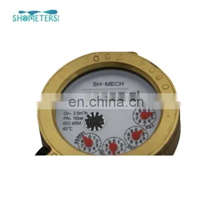 Competitive Price Brass Domestic MJ Water Meter With Pulse Output thumbnail-4