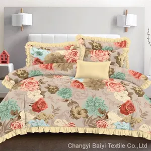 100 Polyester Twill Bed Sheet Printed Microfiber Fabric Wholesale thumbnail-3