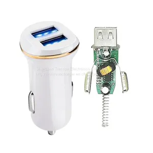 Tiensun PCBA 2.4A Dual Port Car Charger Xiaomi Samsung Huawei thumbnail-1