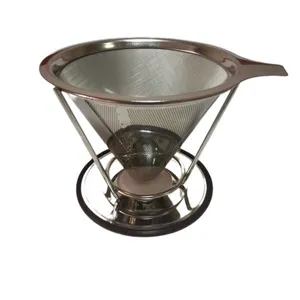 Filter Coffee Coffee Filter Reliable Stainless Steel Drip Cone Filter Coffee Reliable Stainless Steel Drip Cone Filter Coffee thumbnail-1
