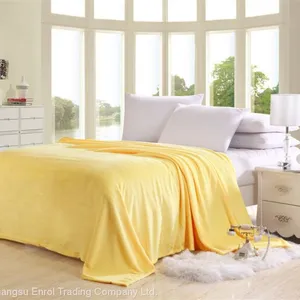 Hot Home Textile Flannel Weighted Blanket Super Warm Soft Solid Blankets thumbnail-3