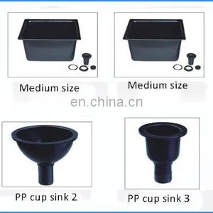 Black And White Epoxy Resin Sink Lab Acid Resistant PP Sink thumbnail-6