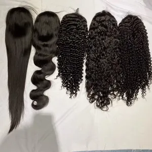KHH Wholesale Brazilian Human Hair Lace Front Wig,10A Grade Water Wave Human Lace Wigs,Cuticle Aligned Hair With Pre Plucked thumbnail-5
