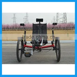 Two Front Wheel Folding Recumbent Trike For Adult thumbnail-2