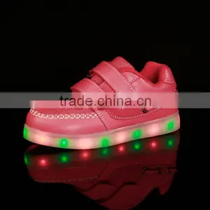 Colorful LED Flashing Light Kids Shoes, Rechargeable LED Shoes Kids thumbnail-2