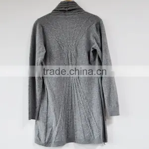 Gray Women Long Sweater Design 2016 thumbnail-3