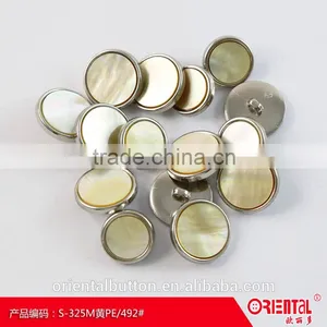 Natural Embed Shell Cork Base Shank Shirts Button thumbnail-2