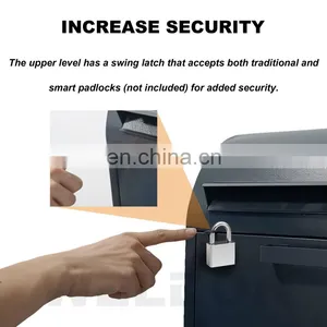 Factory Direct Drop & Metal Outdoor Parcel Delivery Box Freestanding Locking Parcel Drop Box thumbnail-5