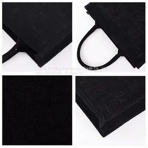 Wholesale Cheap Durable Colorful Jute Bag Jute Shopping Bag Custom Jute Tote Bag thumbnail-3