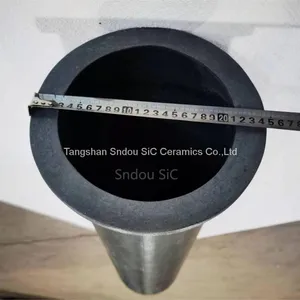 Silicon Carbide Radiation Tubes for Heat Treatment Furnace, Silicon Nitride Ceramic Pipe, Si3N4 Stalk Tubes thumbnail-1
