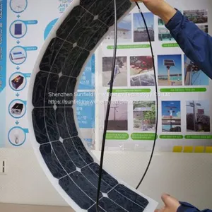 Solar Panel 50W 55W 60W 18V Flexible Solar Module Custom Shape Size Output Power Volt thumbnail-2