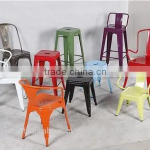 Color Option Metal Material High 61cm Bar Stool thumbnail-4