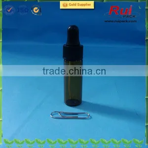 4ml Brown Glass E-liquid Dropper Bottles With Cap thumbnail-1