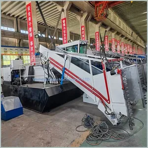 Pond Lake River Cattail Weed Grass Weeder Harvester Floating Cleaning Machine thumbnail-4