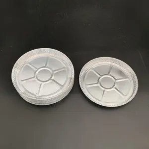 Disposable 9.9 Inch Aluminum Foil Pizza Pan 950ml Round Baking Tray for Oven or Takeout thumbnail-1