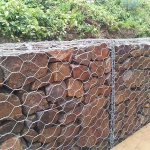 Galvanized Iron Wire 2.7mm Diameter Gabion Fence Sand Wall Plain Weave Gabion Wire Mesh for Sale-Custom Cutting Bending Offered thumbnail-3