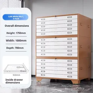 Engineering Drawing Storage Cabinet | Drawer Middle Classification Number Insert | for School Design Department thumbnail-2