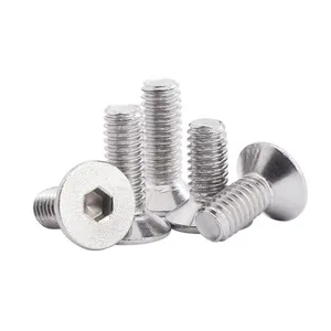 Grade 304 316 Csk Head Hex Slot Machine Screws DIN7991 thumbnail-5