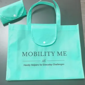 Folding Non-woven Bag With Button thumbnail-2