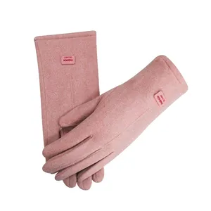 Stylish Custom Finger Gloves for Women - Warm Grey Winter Outdoor Gear thumbnail-3