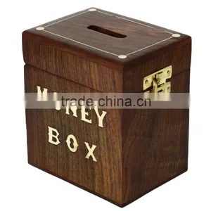 Christmas Handcrafted Wooden Money Box thumbnail-1