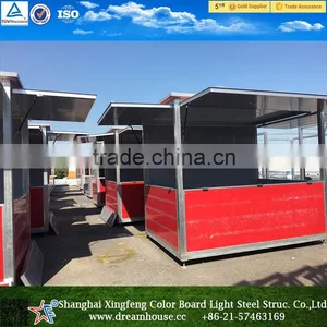 Cheap Modern Prefab Container Food Snack Pizza House/ Modern Prefab House Designs Food Kiosk Prefab Houses thumbnail-5